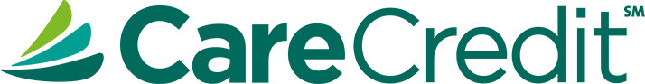 CareCredit logo featuring stylized green curved lines